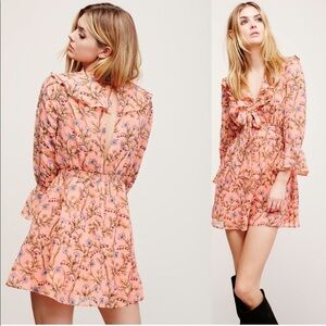 Free People Ruffle Me Up Mini Dress
